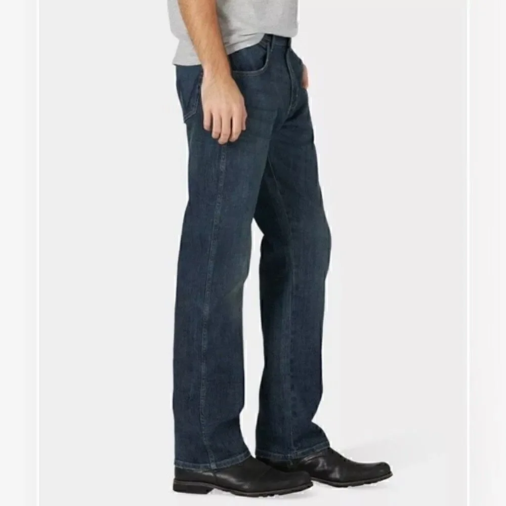 WRANGLER Men's Wrangler Legacy Straight-Leg Slim Straight Jeans blue pants 36/30